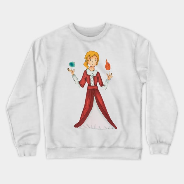 Wizard girl Crewneck Sweatshirt by Thedisc0panda